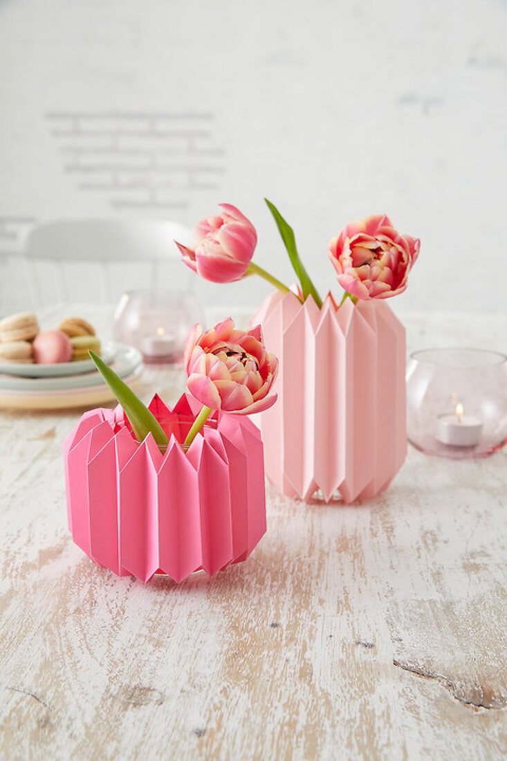 Frühlingsfrische DIY-Vasen
