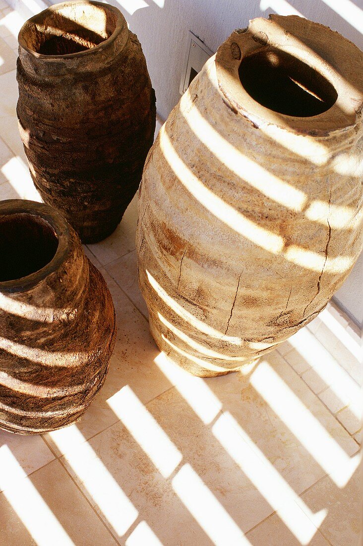 Three urns