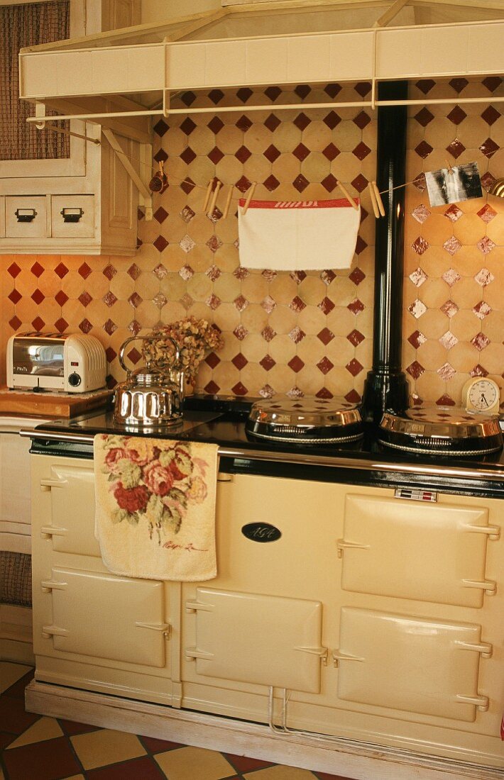 A cooker in a kitchen