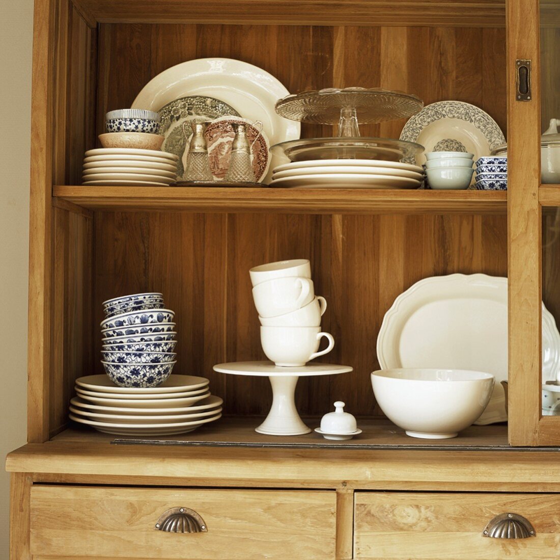 Detail of kitchen dresser