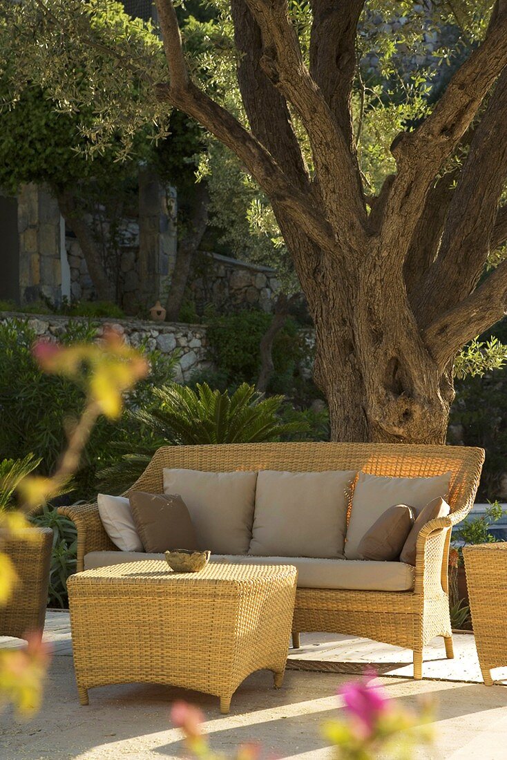 Garden furniture outdoors