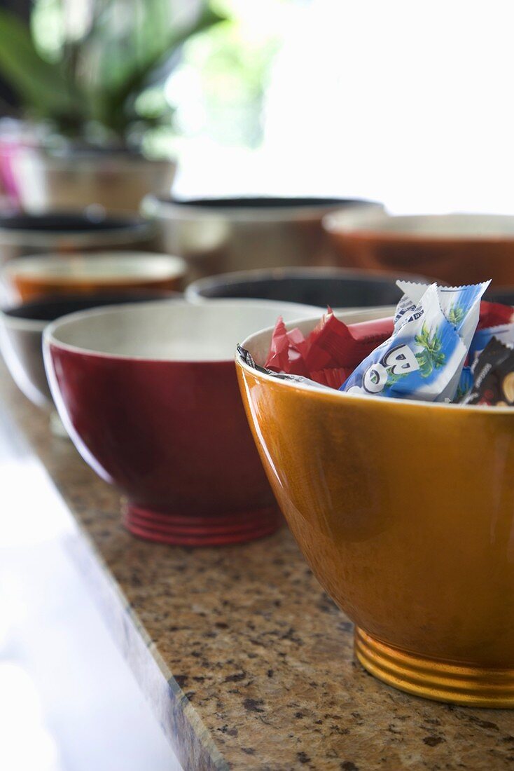 Bowls of sweets