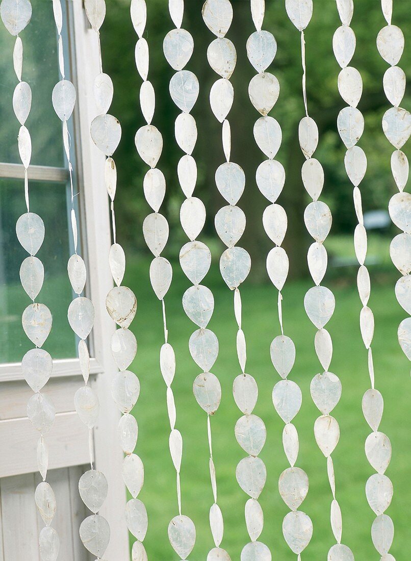 Strings of white sequins
