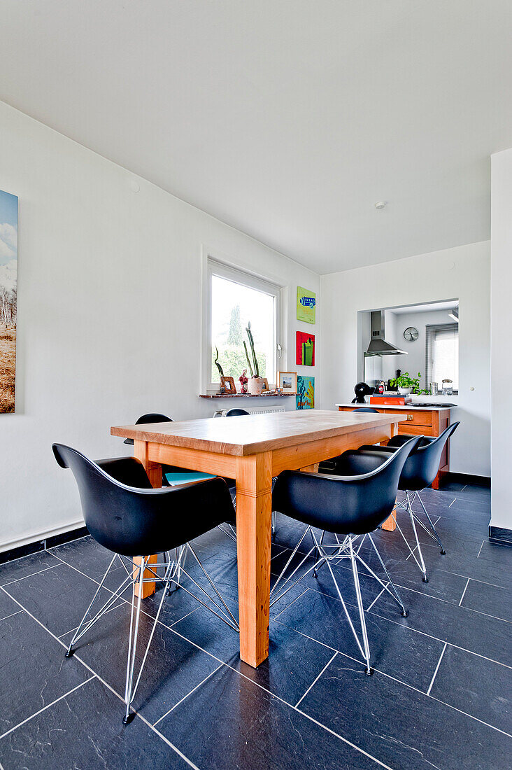 Dining room, Bauhaus residential house, Hamburg, Germany