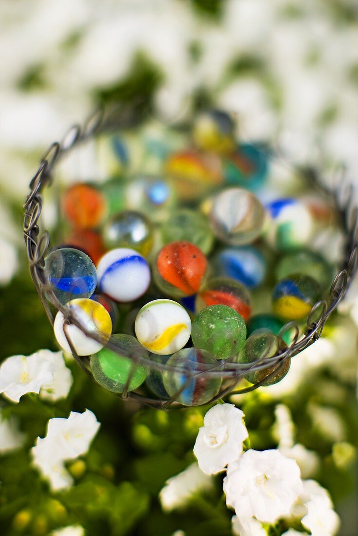 Marbles in a basket