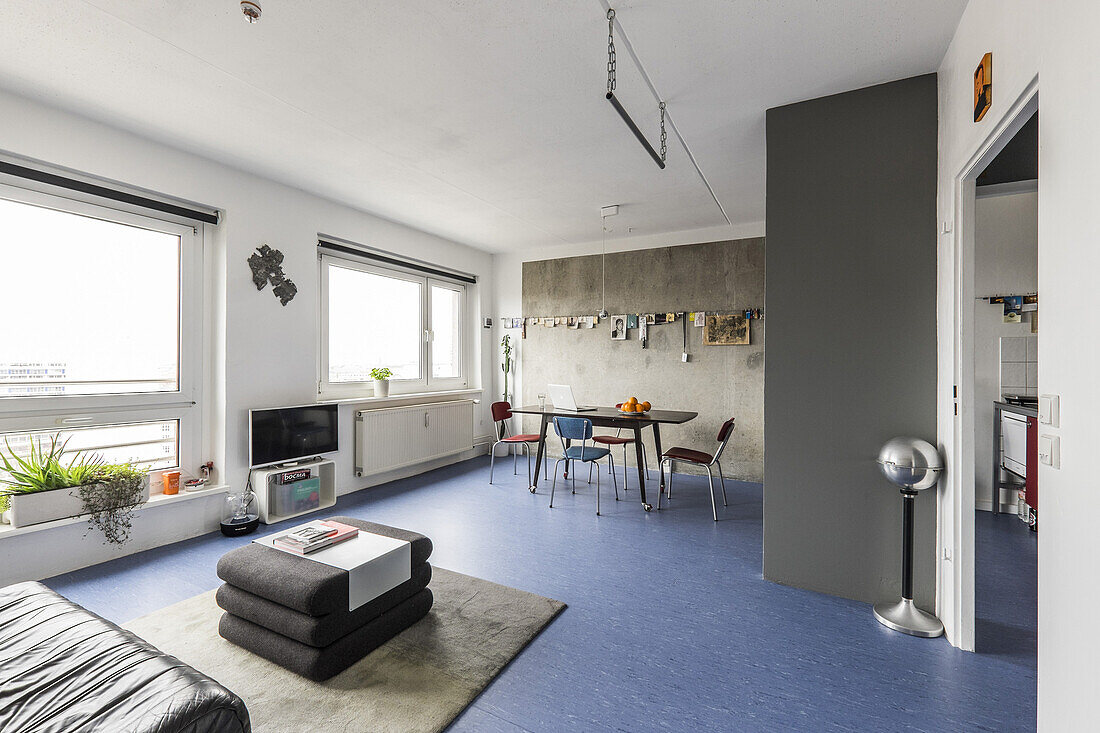 modern prefab apartment in Berlin, Alexanderplatz, Berlin, Germany