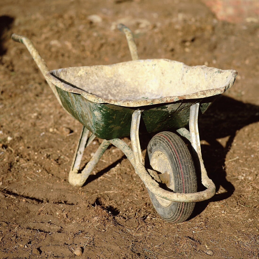 A wheelbarrow