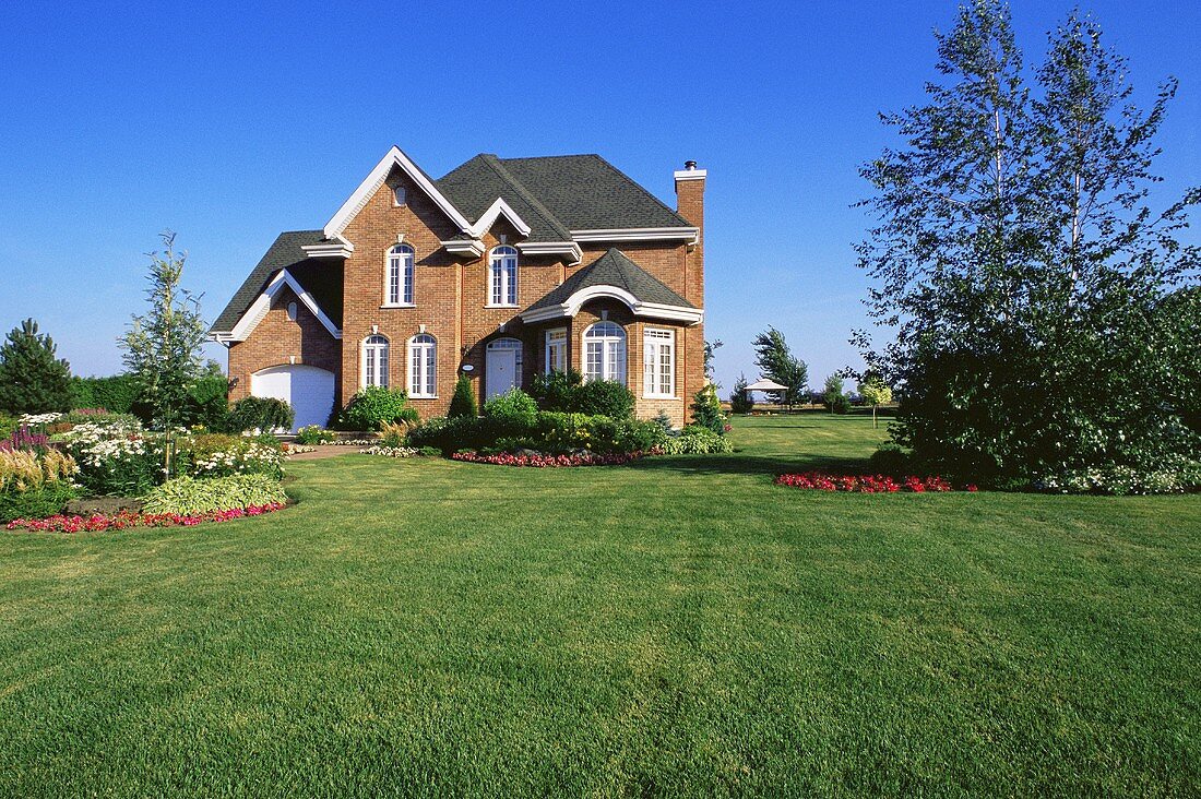 A house with a garden