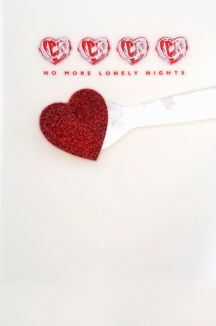 Valentinskarte mit Herzen