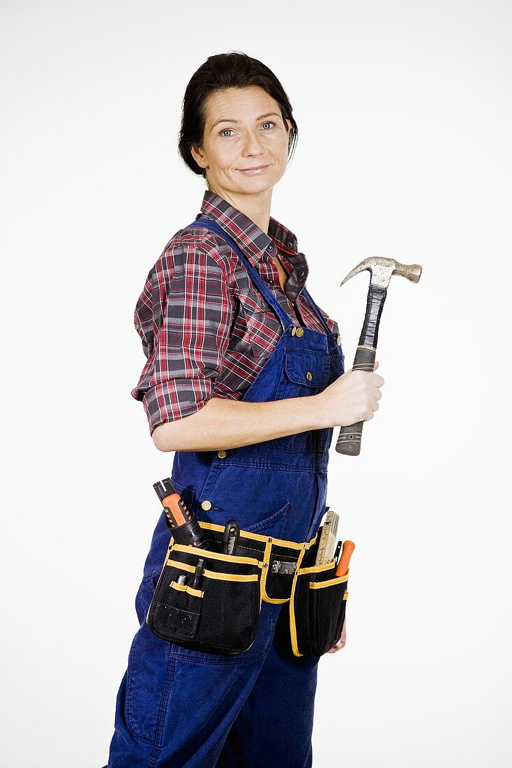 Handywoman with tools