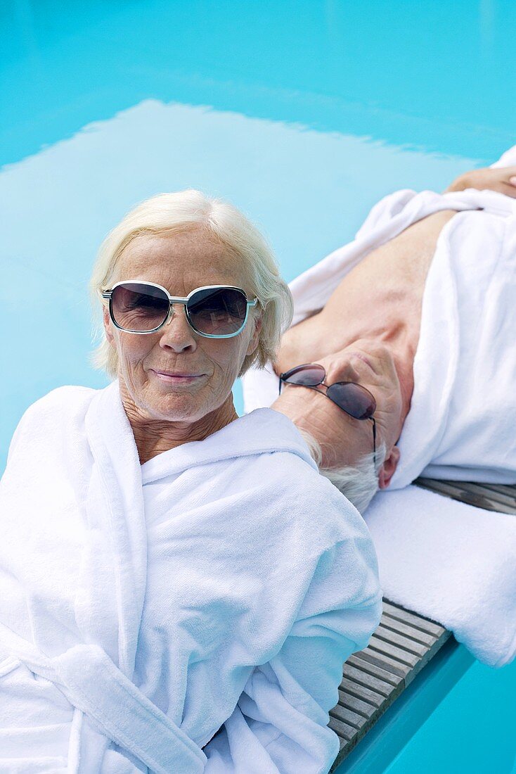 Germany, Senior Couple relaxing