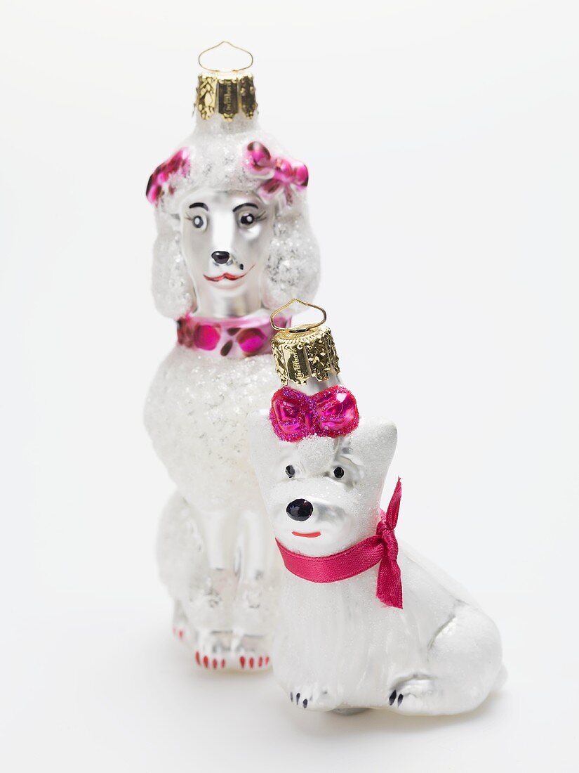 Christmas tree ornaments (dogs)