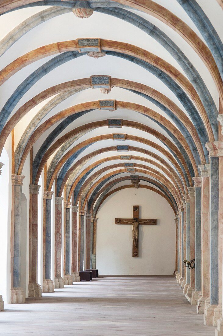Corvey – cloister with the Romanesque triumphal cross