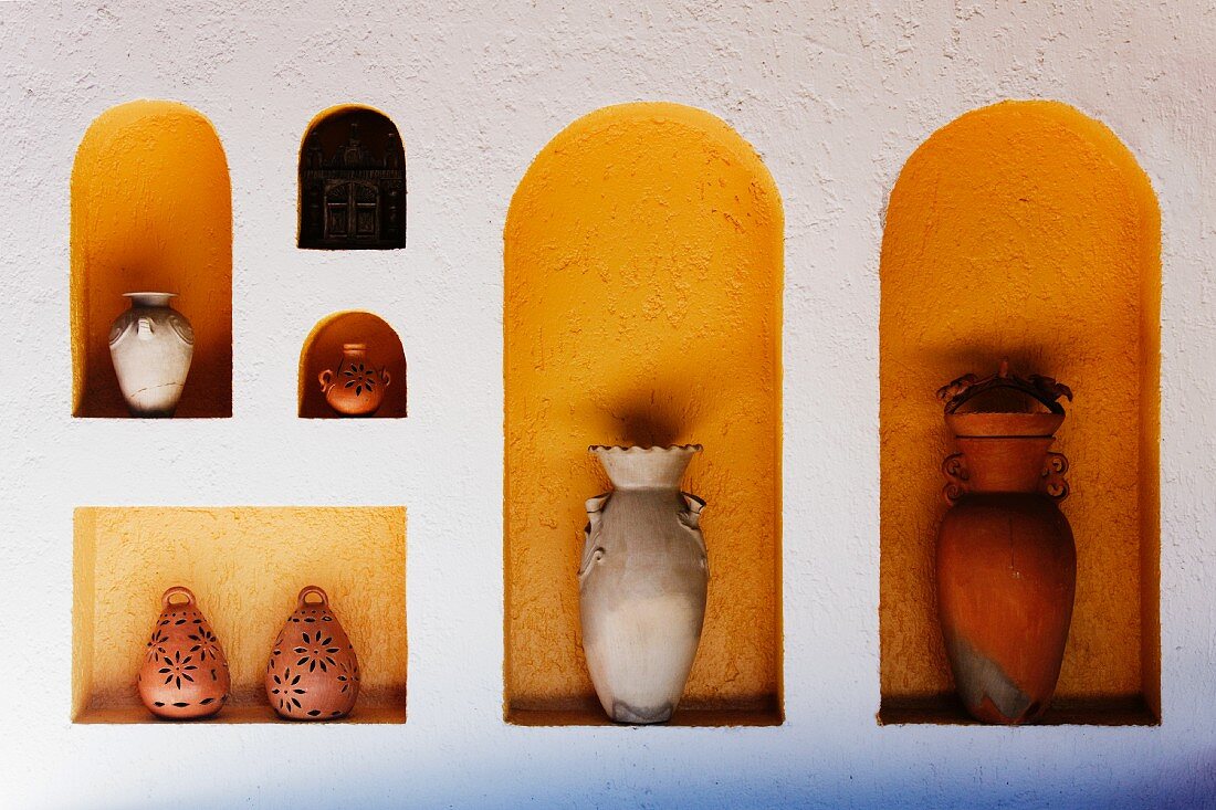 Art Niches with Pottery