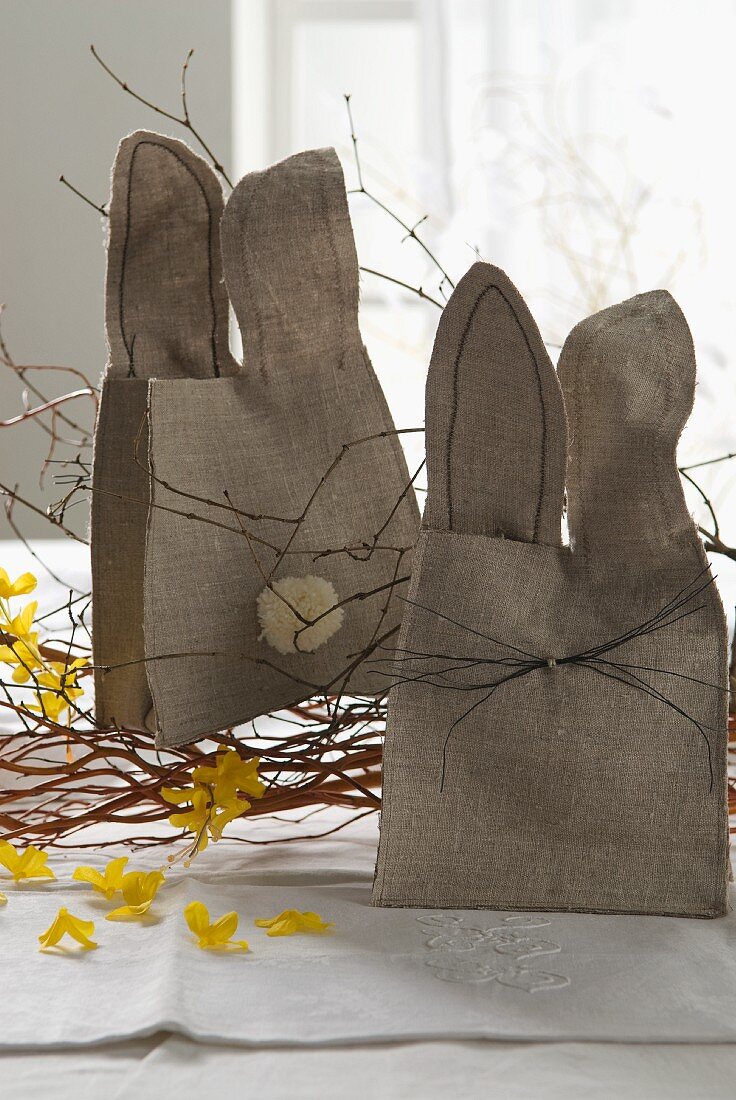 Bags with rabbit shaped ears