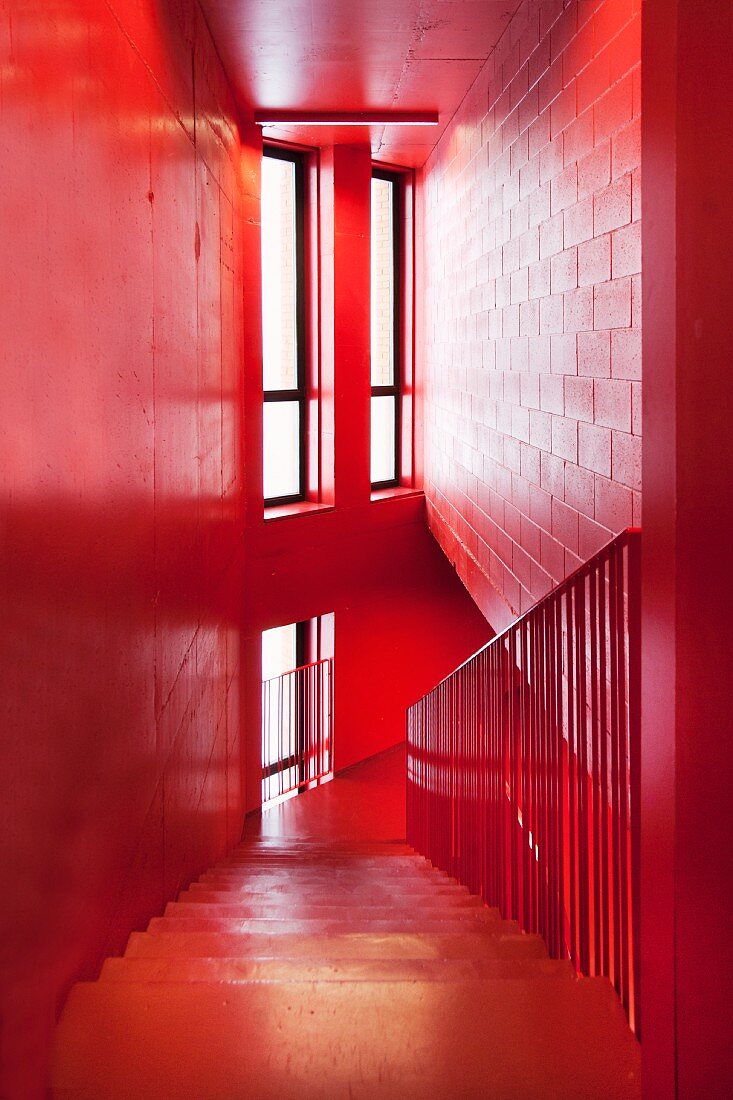 Rotes Treppenhaus