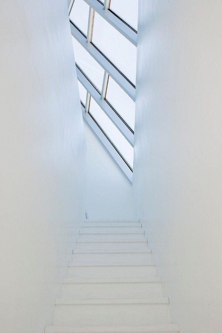 Staircase with skylight (Tower Studio, Fogo Island, Canada)