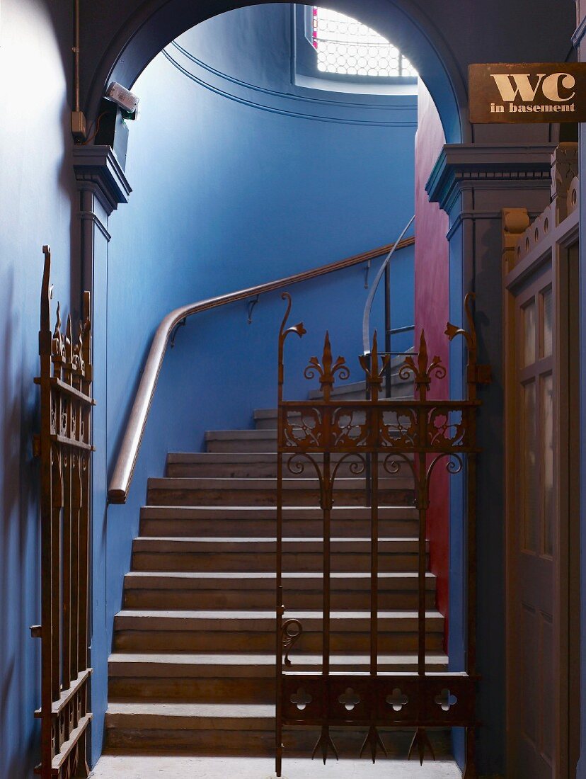 Staircase in Jamie's Italian restaurant, Cheltenham, England