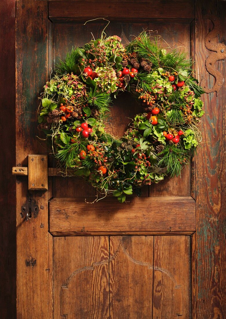 Autumnal door wreath
