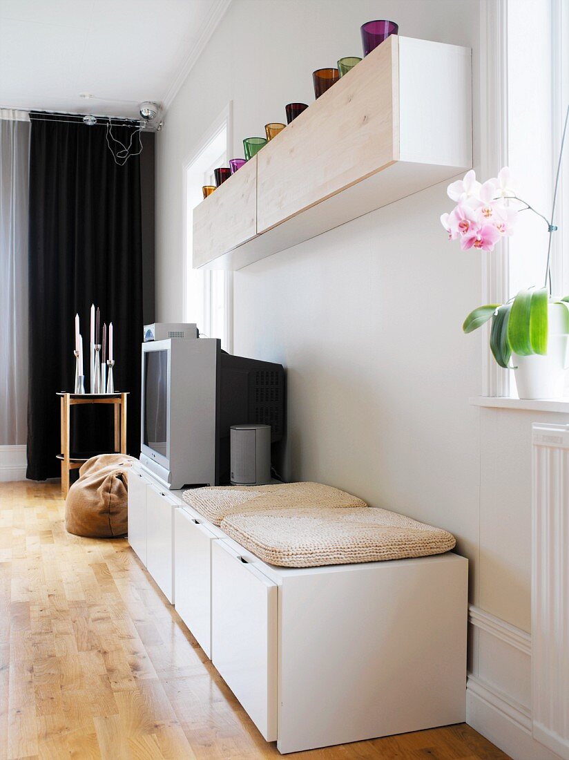 Home interior, a living room, Sweden.