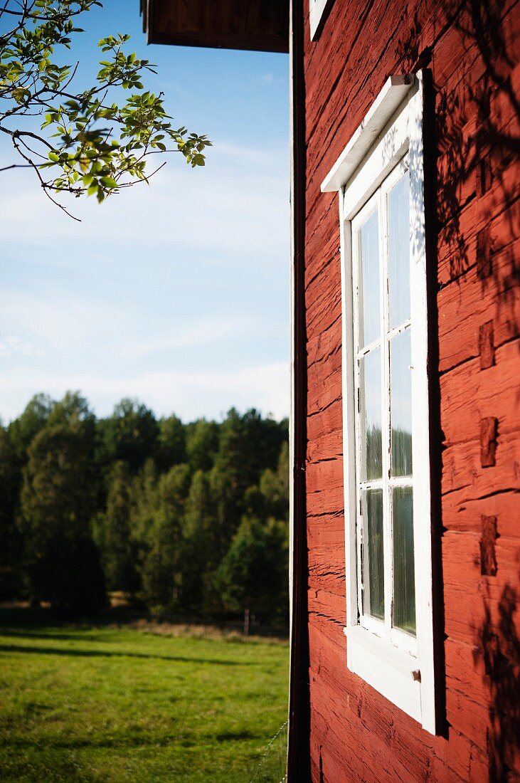 Close-up of wooden house