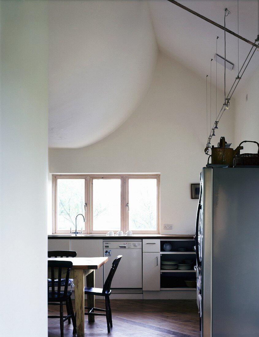 View of a functional kitchen
