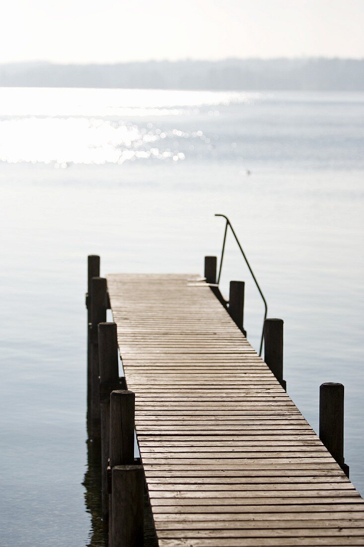 A jetty in a lake
