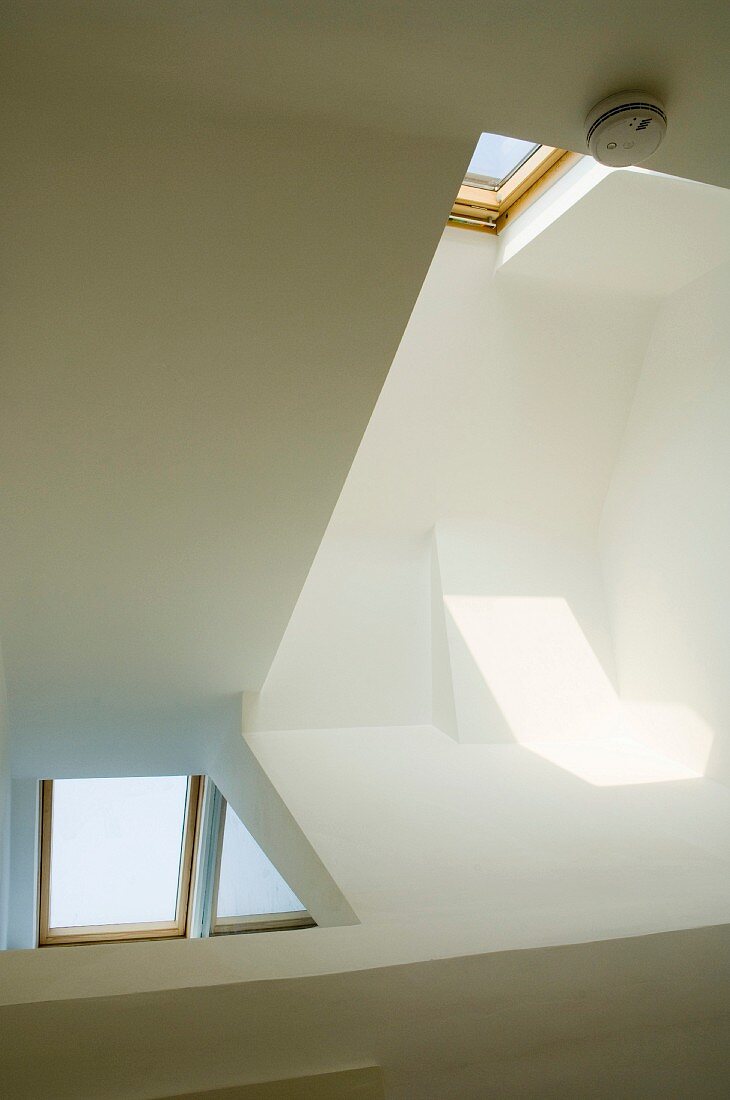 View of skylights in a room