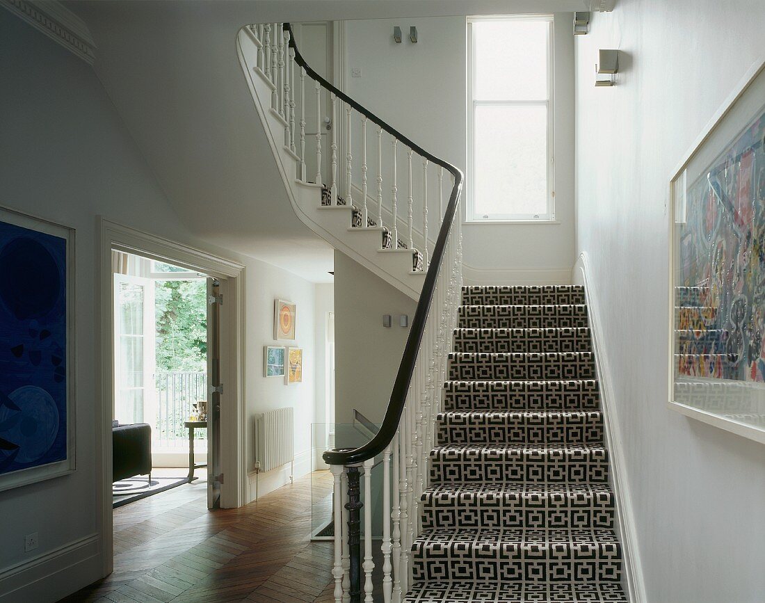 Hallway with staircase