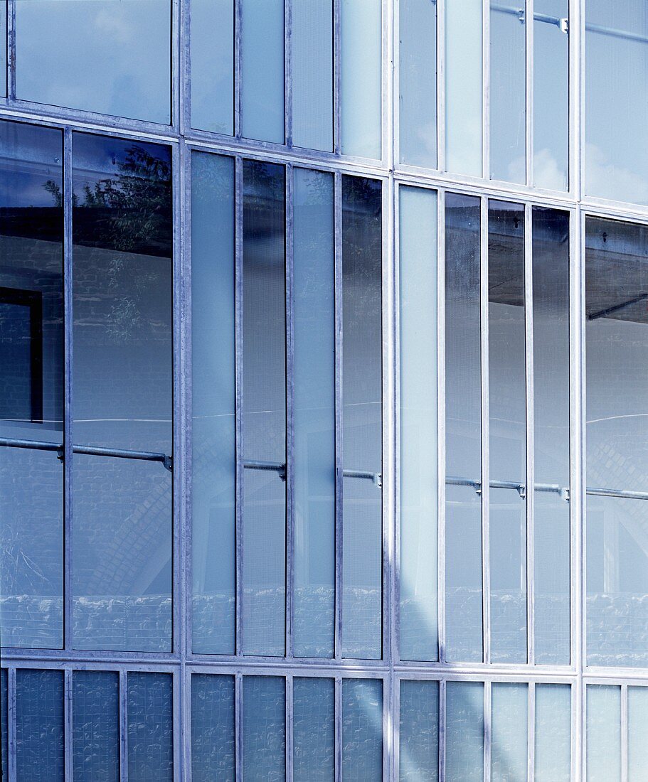 Ausschnitt einer Glasfassade