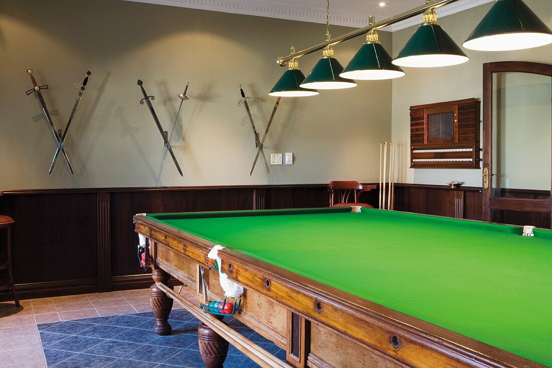 A snooker table
