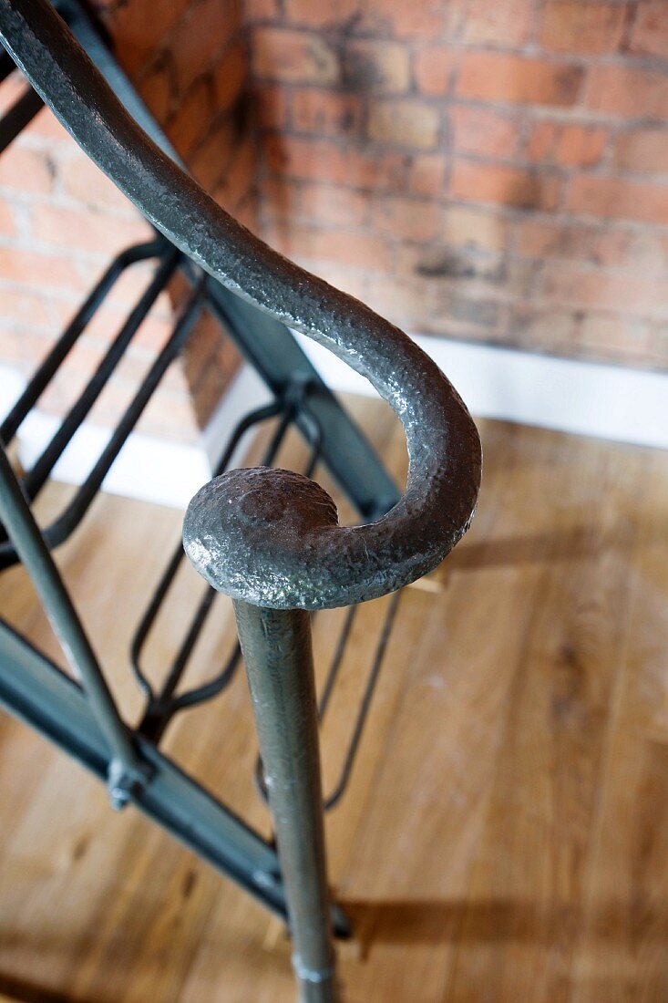 Wrought iron balustrade (detail)