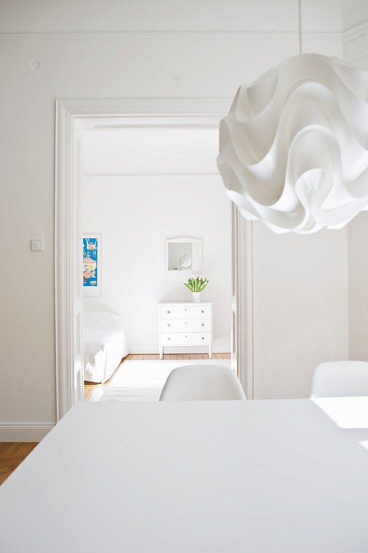 White dining room