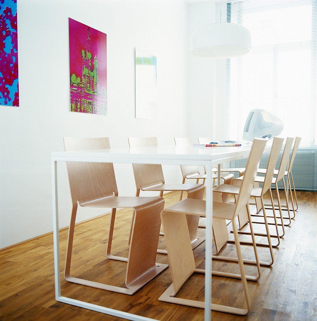 Dining table and chairs