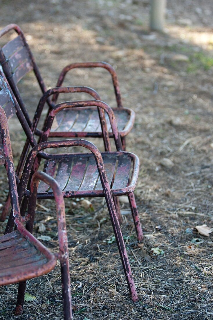 Old garden chairs