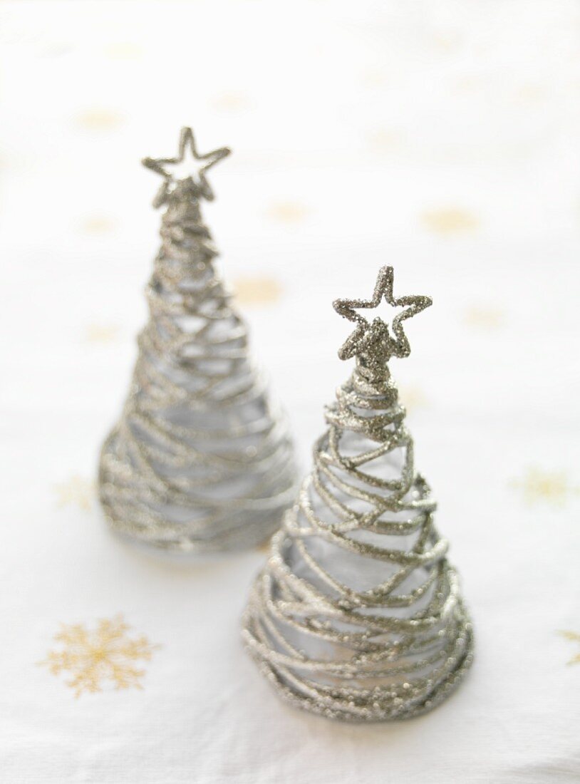 Silver Christmas decorations