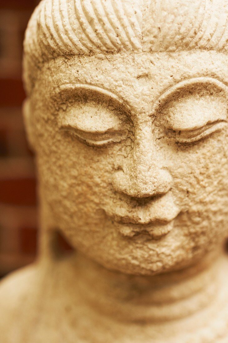 Kopf einer Buddha-Statue