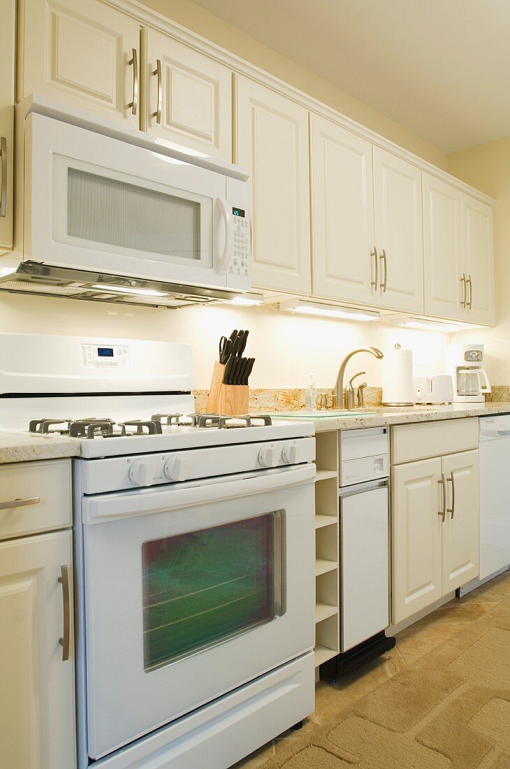 Light colored traditional kitchen