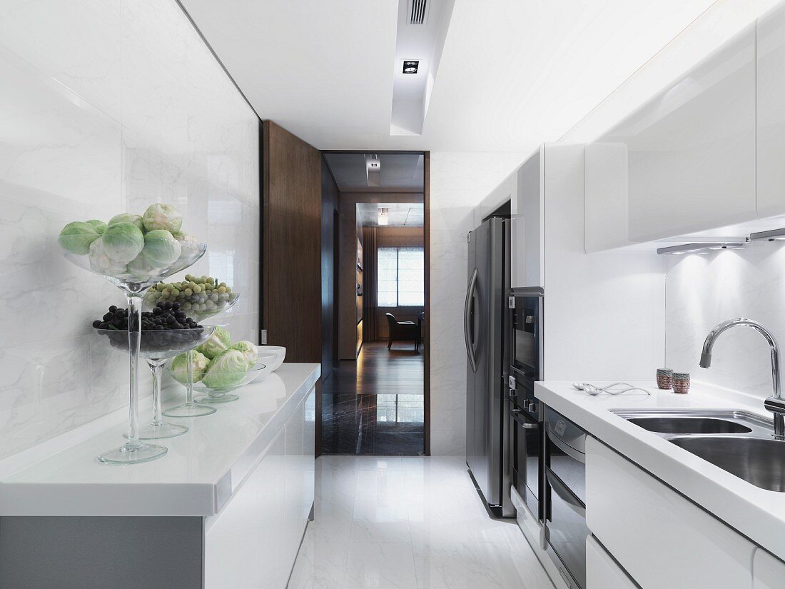 Modern white kitchen