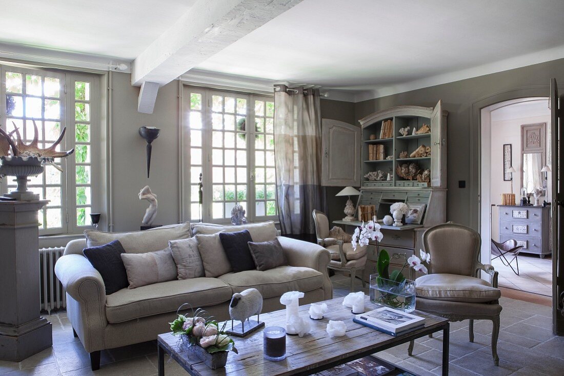 French-style living room