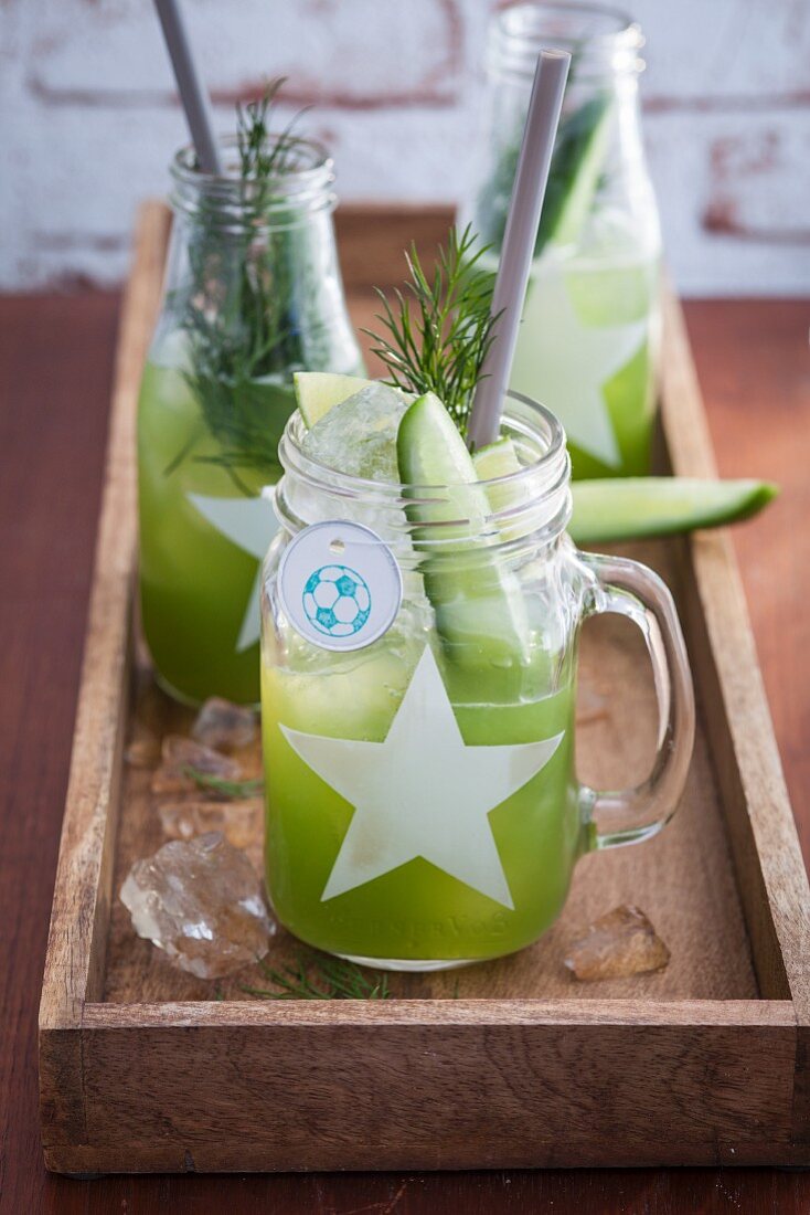 Grüne Mule-Cocktails
