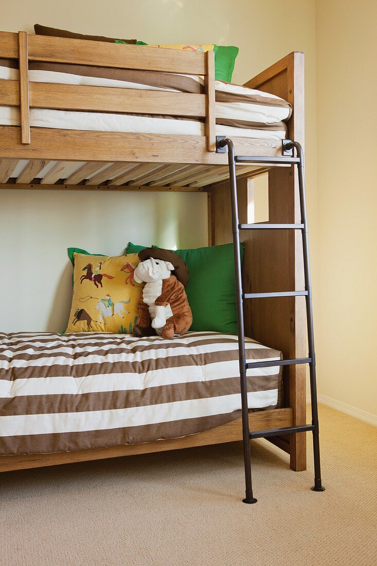 Bunk bed in children's bedroom; San Marcos; California; USA