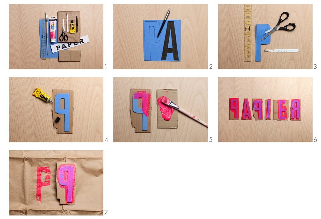 Herstellung von Buchstabenstempel