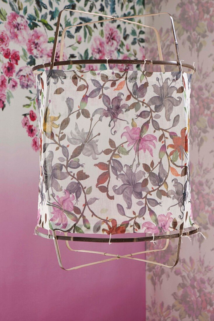 Floral lampshade