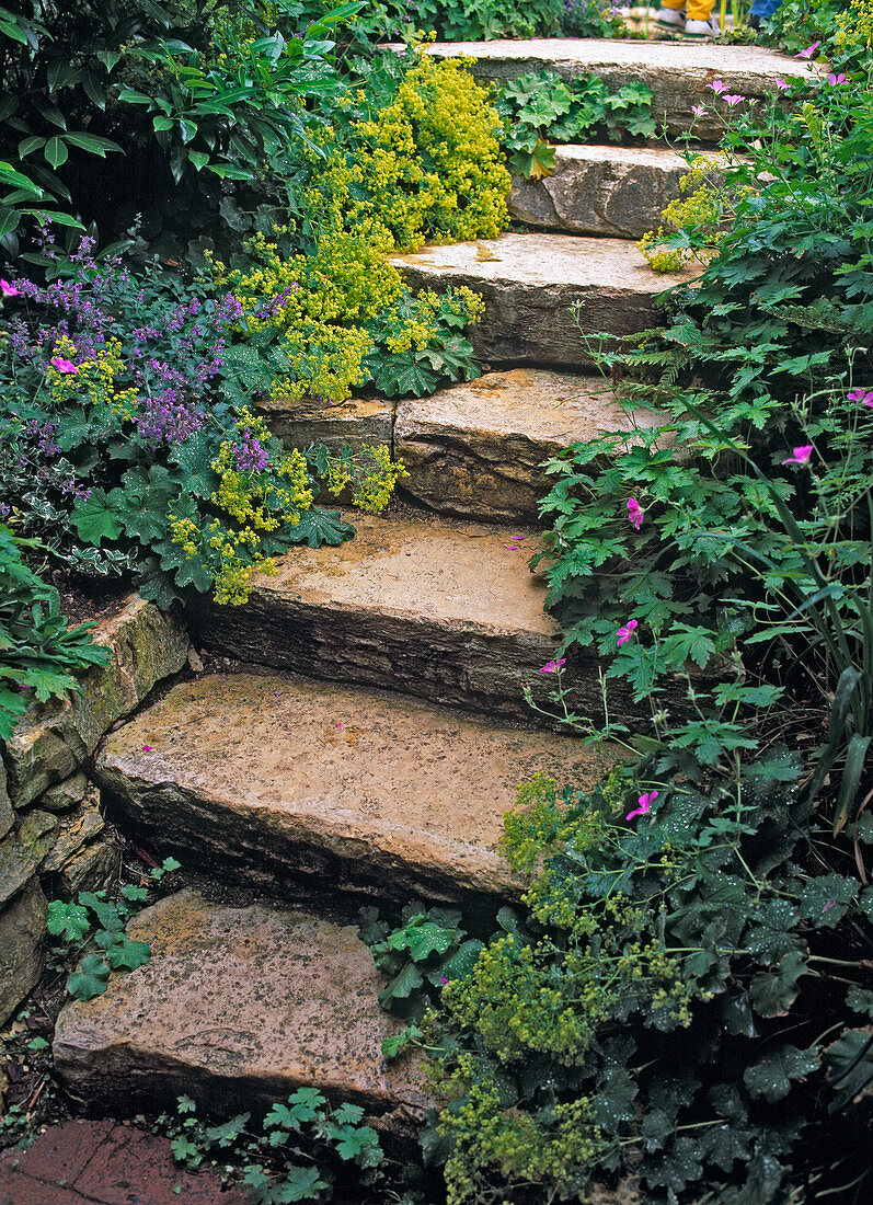 Staircase made of natural stone
