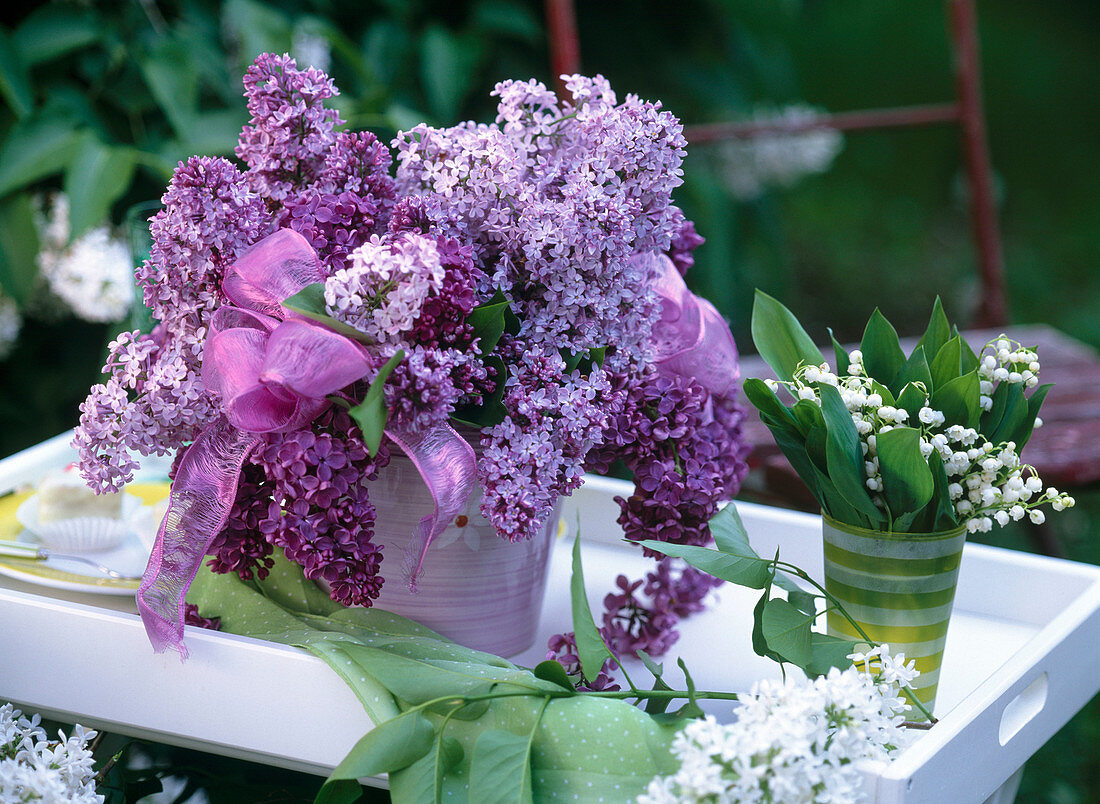 Syringa (lilac), Convallaria (lily of the valley)