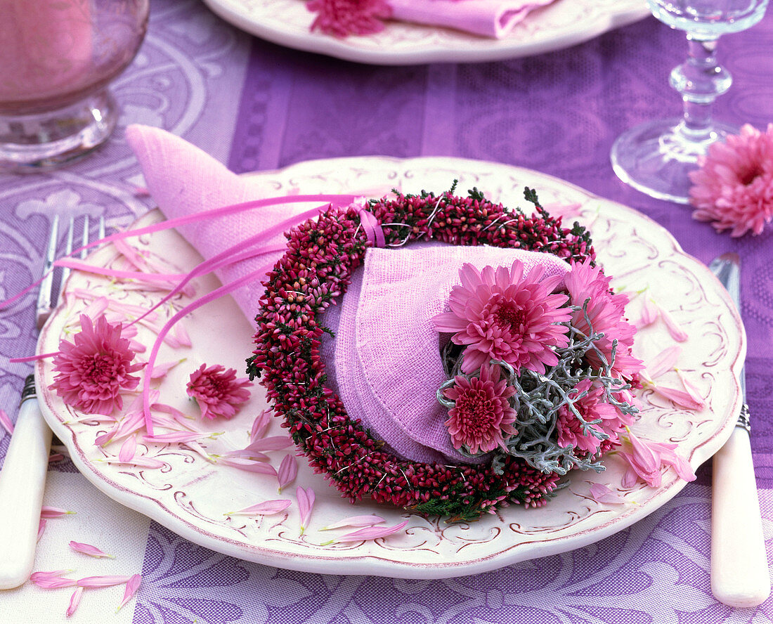 Napkin wreath from Sommerheide