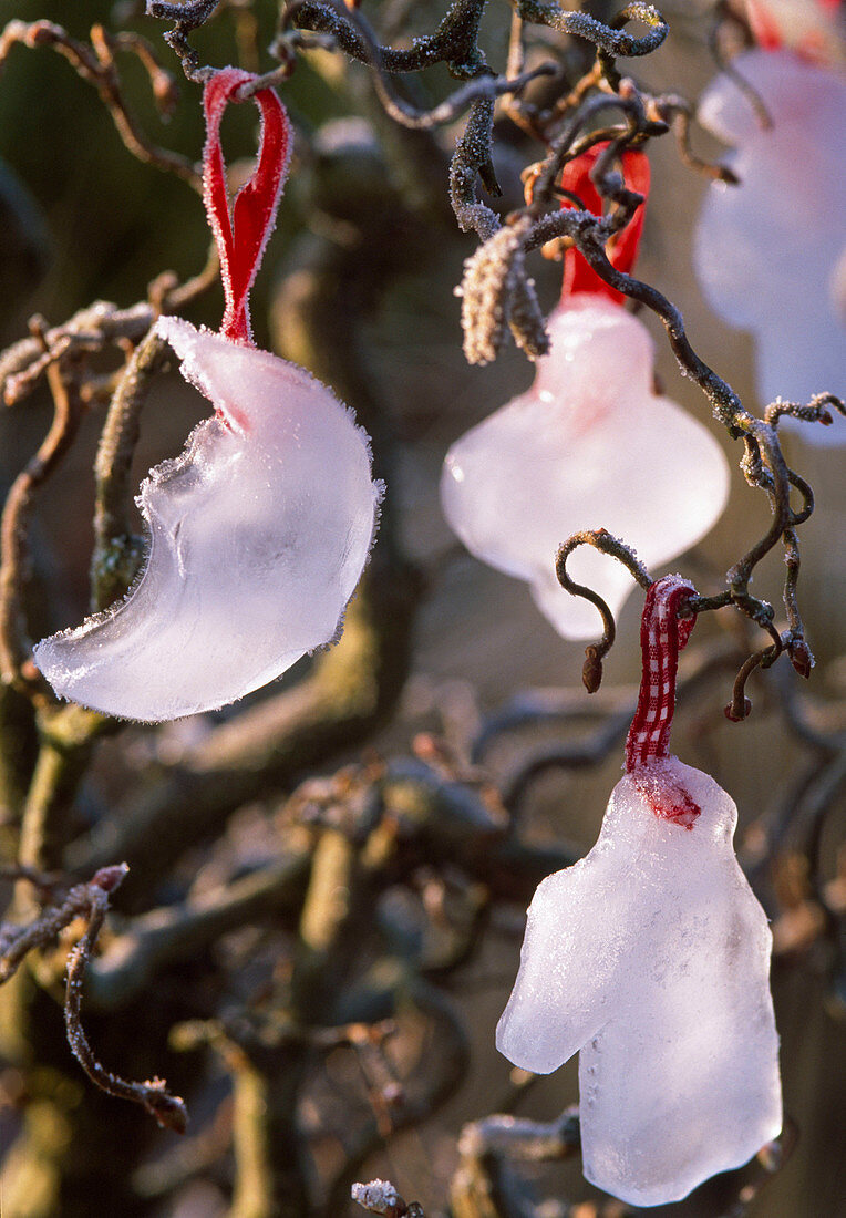 Homemade tree decoration for outdoors