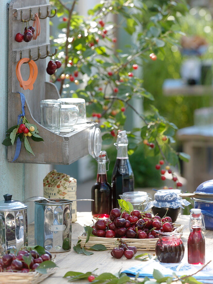 Preserve freshly harvested sweet cherries (Prunus avium)