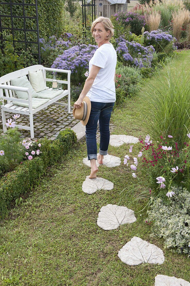 Trittsteine für den Garten selbermachen